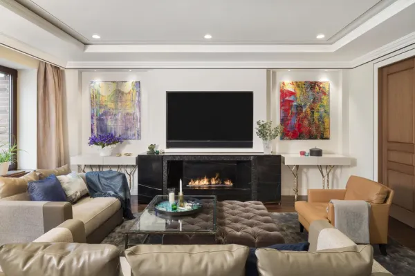 Over the fireplace TV mounting in Duluth, GA