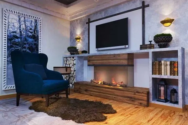 Over the fireplace TV mounting in Marietta, GA