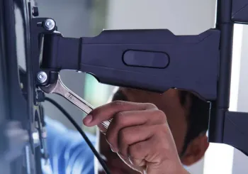 Professional TV wall mounting Atlanta - drywall and brick installation