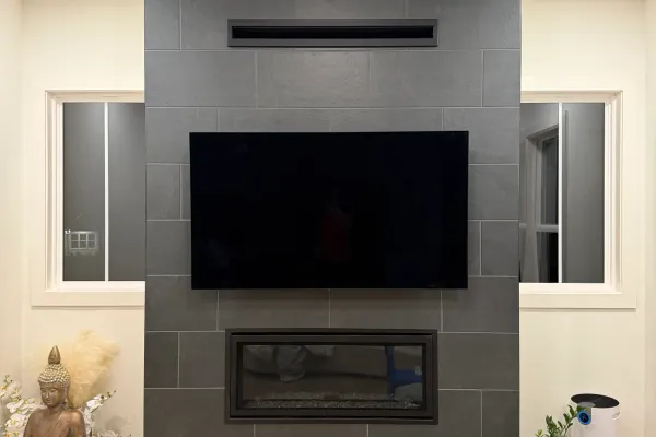 Inside a standard Doral TV mount