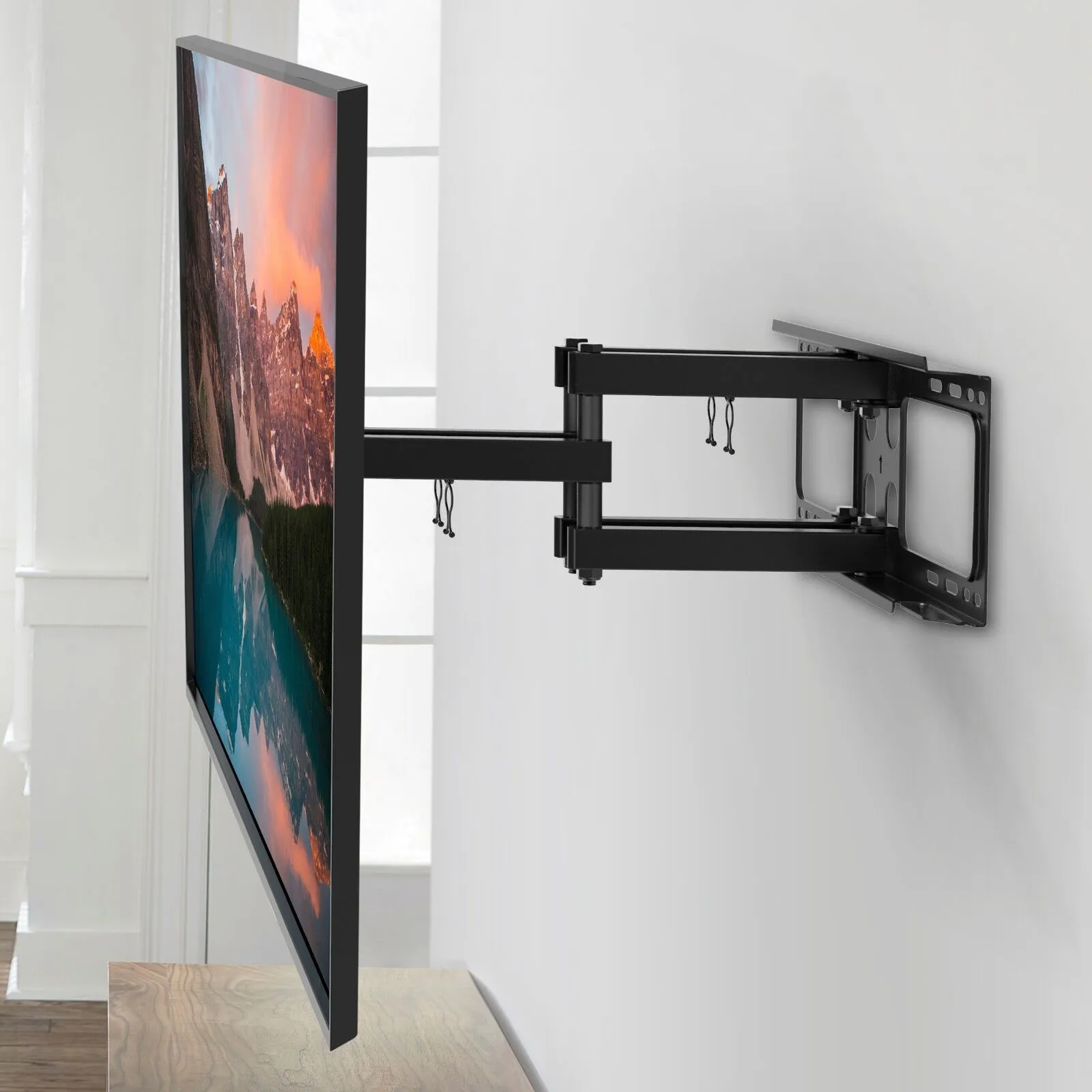 How do you mount a TV without drilling?