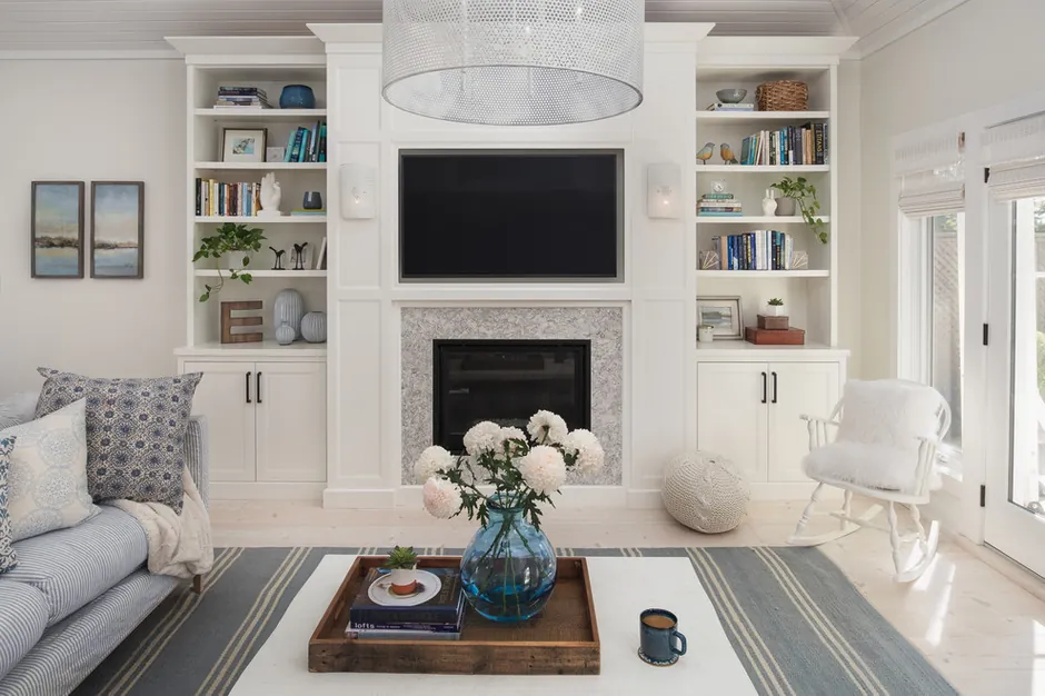 Over the fireplace TV mounting in Flowery Branch, GA
