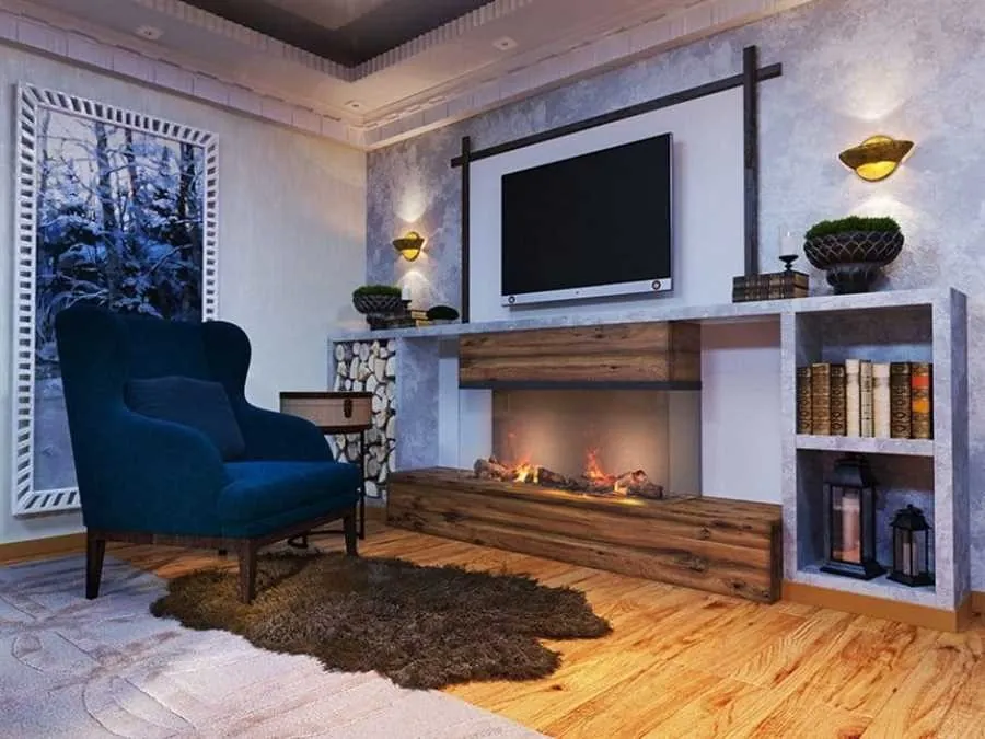 Over the fireplace TV mounting in Marietta, GA
